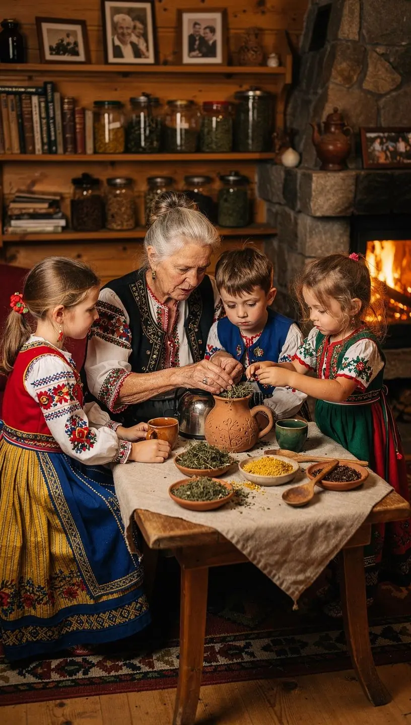 Tradicionalistický čajový obrad s liturgickými prvkami a dekoráciami